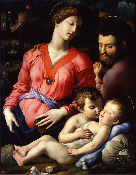 Agnolo Bronzino The Panciatichi Holy Family